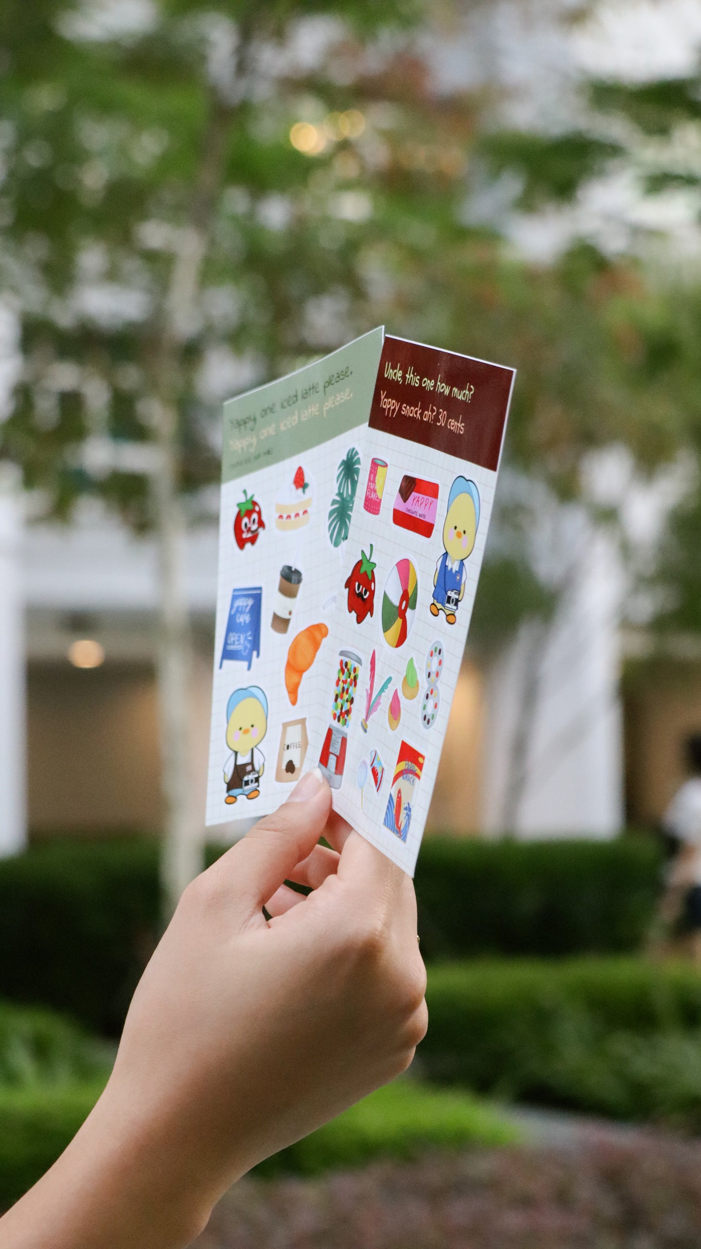 Yappy Roast Cafe Sticker Sheet