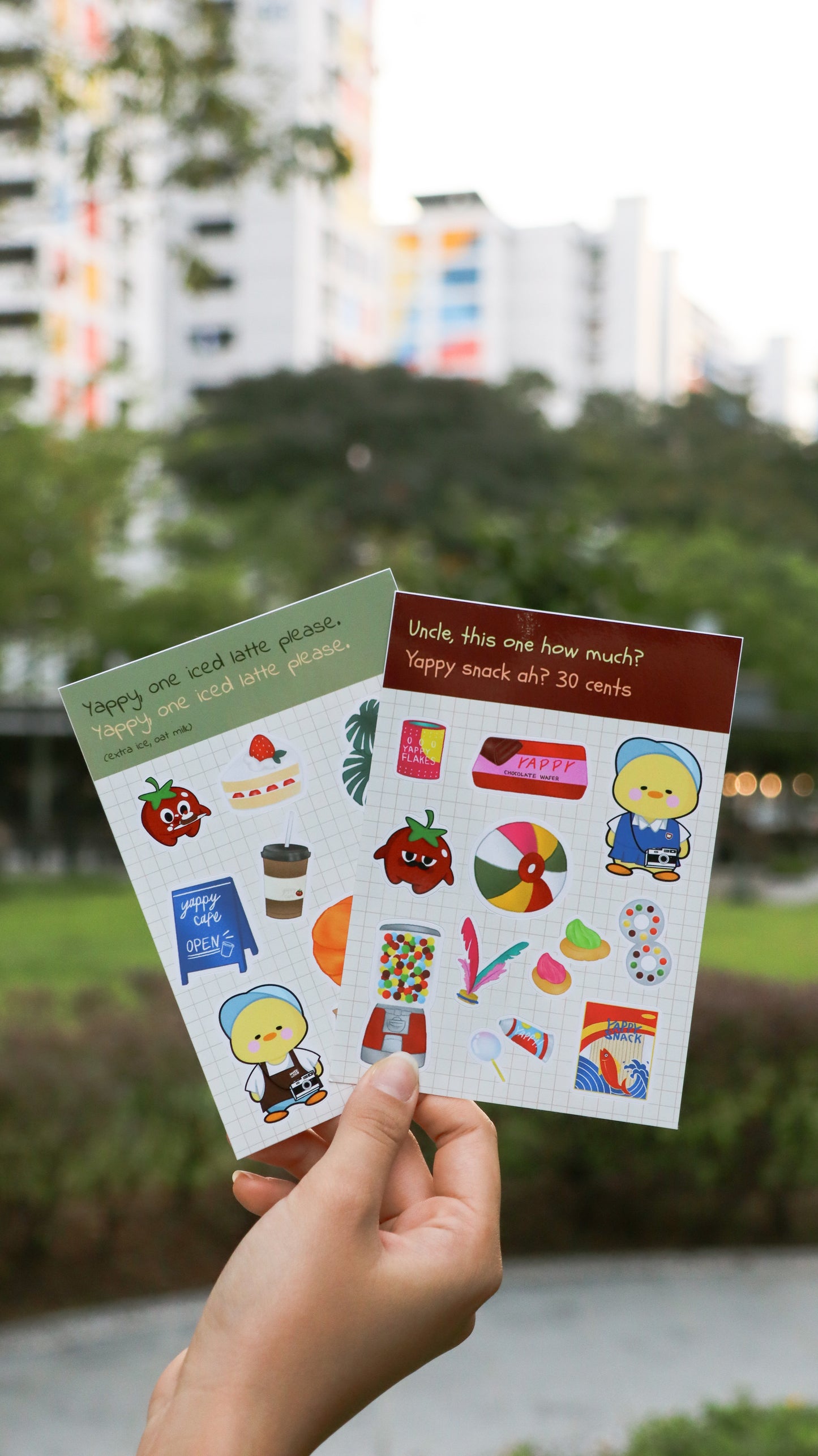 Yappy Roast Cafe Sticker Sheet